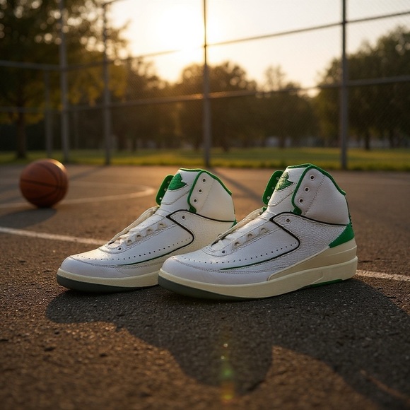 Air Jordan 2 Retro Lucky Green DR8884-103 Men Sneakers SZ 13 LIMITED EDITION NEW - Picture 3 of 9